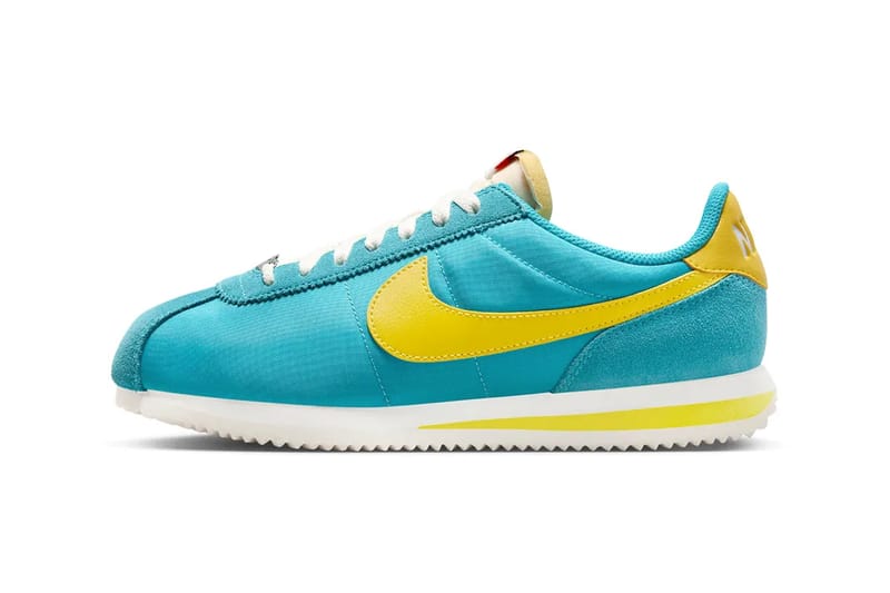 nike cortez yellow