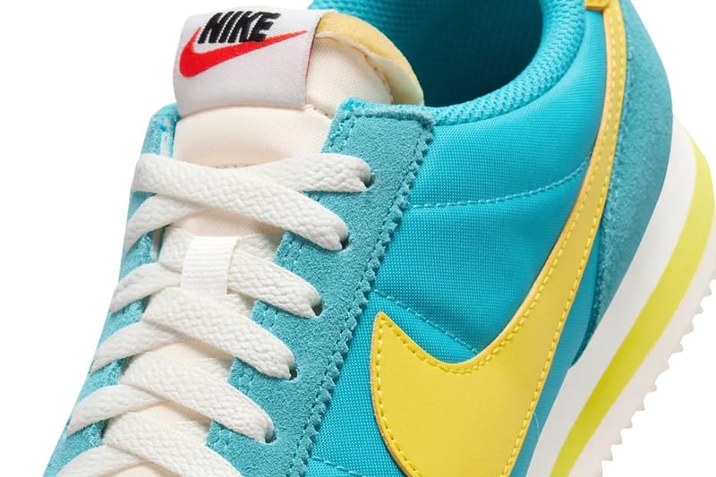 nike classic cortez nylon yellow