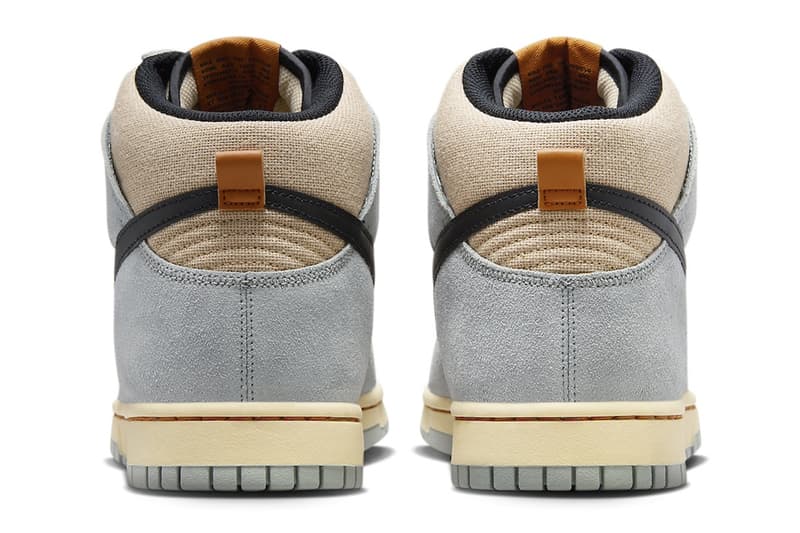 Nike Dunk High SE Receives Textured Iteration in "Hemp Hoops" FJ4191-200 Release Info Grain/Black-Light Pumice-Pale Vanilla-Monarch-Dark Stucco february 2024 suede hemp canvas