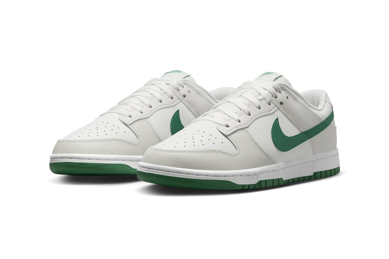 Nike Dunk Low Arrives in "Malachite" DV0831-107 Summit White/Malachite-Platinum Tint-White swoosh lowtop 
