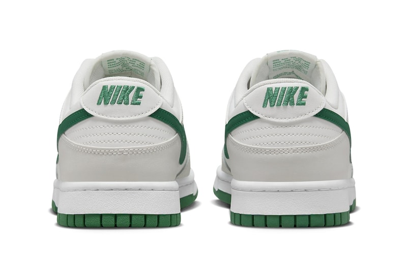Nike Dunk Low Arrives in "Malachite" DV0831-107 Summit White/Malachite-Platinum Tint-White swoosh lowtop 