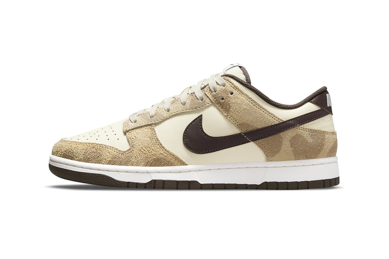 Nike Dunk Low Premium "Giraffe" Is Set To Return Swoosh Beach/Canvas-Sail-Baroque Brown low top 