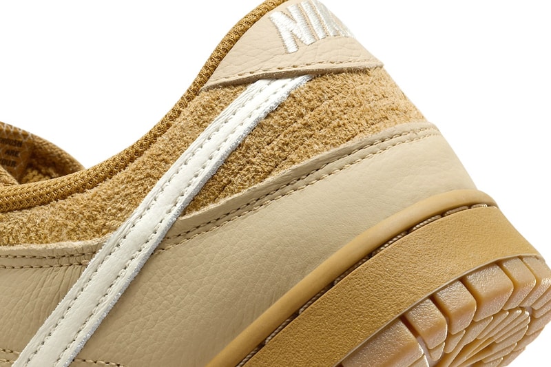 Official Look at the Nike Dunk Low "Waffle" Wheat/Coconut Milk-Sesame-Black-Total Orange FZ4041-744 swoosh low top classic sneakers