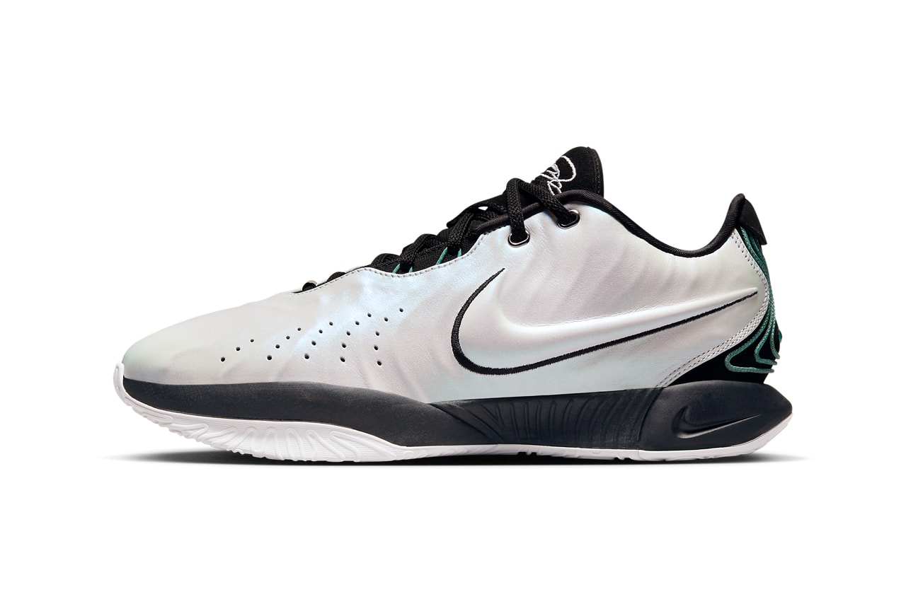 Nike LeBron 21 Conchiolin HF5841-100 Release Date holiday december 2023 lebron james los angeles lakers nba basketball shoes White/Black-Bicoastal-Photon Dust