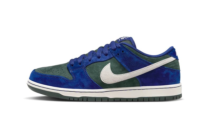 Nike SB Dunk Low Surfaces in "Deep Royal Blue" HF3704-400 Deep Royal Blue/Sail-Vintage Green low top sneakers nike swoosh suede luxe premium