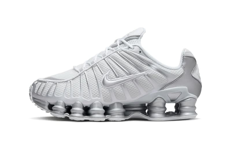 Nike Shox TL Arrives in a Monochromatic Silver Palette