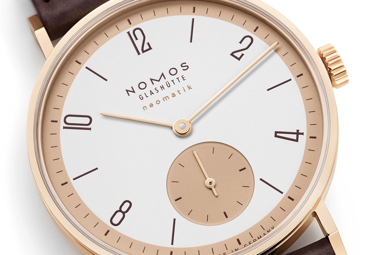 NOMOS Tangente Rose Gold Neomatik 175 Years Watchmaking Glashütte Anniversary Limited-Edition Info