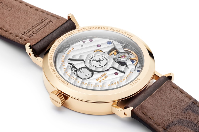 NOMOS Tangente Rose Gold Neomatik 175 Years Watchmaking Glashütte Anniversary Limited-Edition Info
