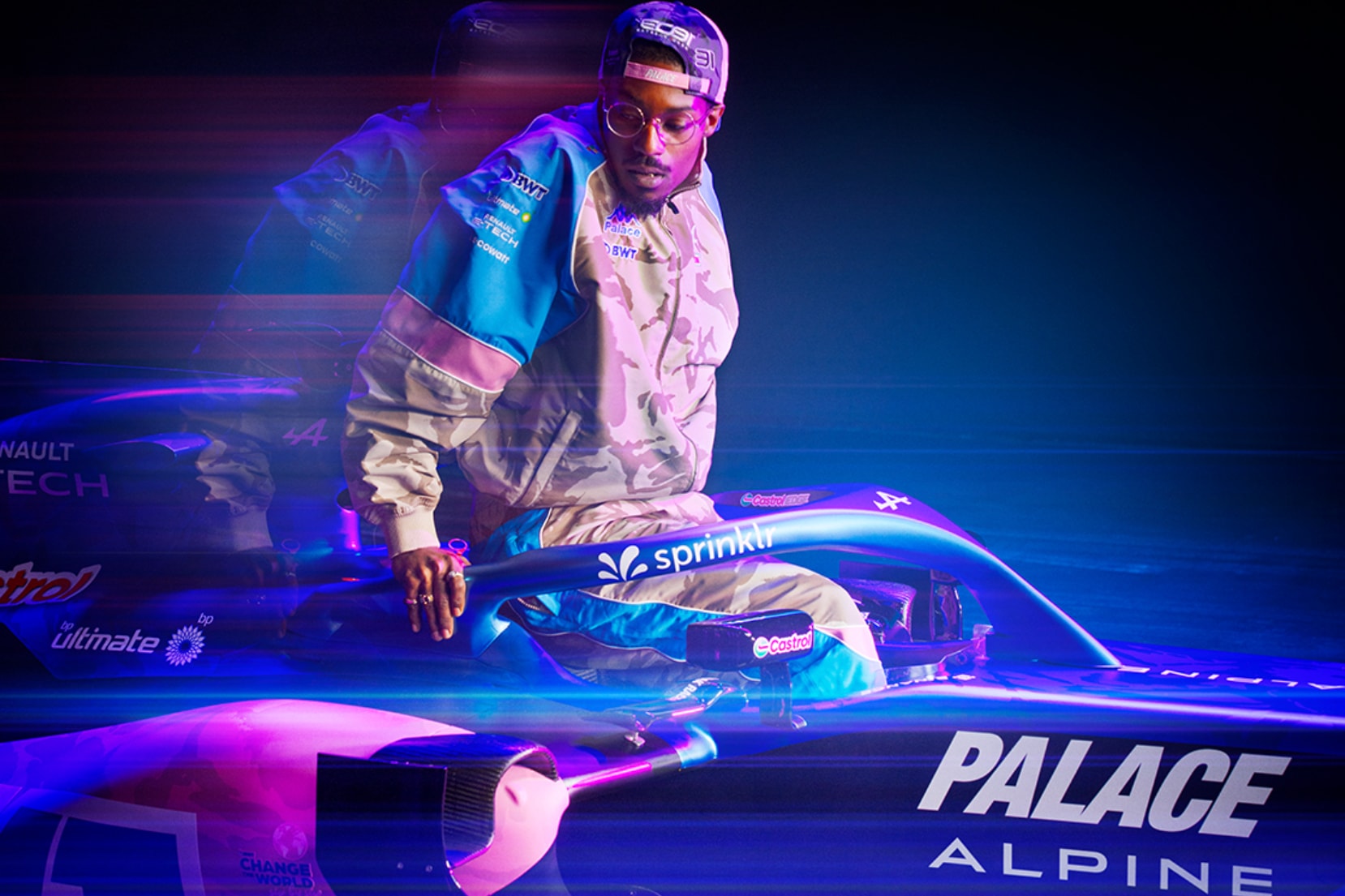 Streetwear Formula 1 F1 Las Vegas Palace Puma ASAP Rocky Ferrari Alpine Charles Leclerc Carlos Sainz