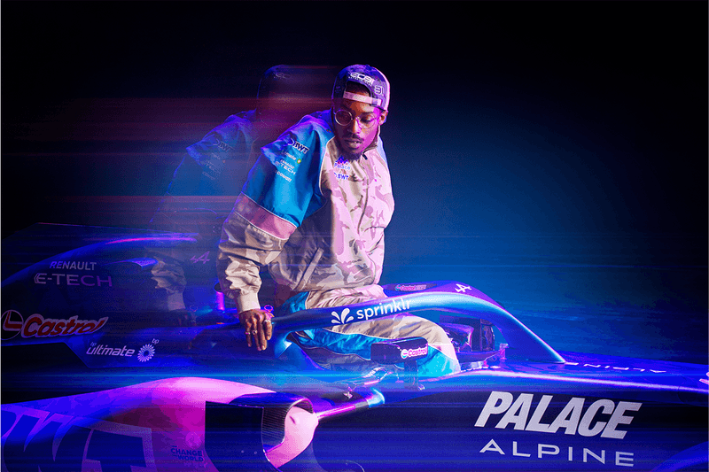 Palace Skateboards KAPPA Alpine formula 1 team collection collaboration menswear racing London