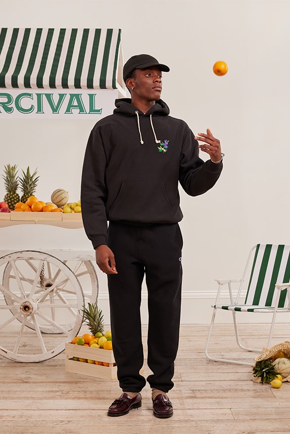 Percival Champion The Fruit Stand Collaboration menswear loungewear collection