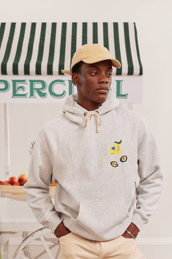 Percival Champion The Fruit Stand Collaboration menswear loungewear collection