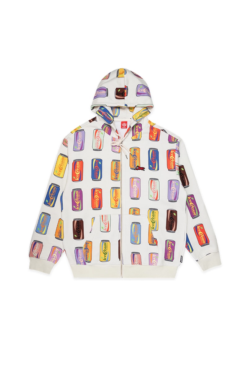 Pharrell's ICECREAM Releases the First second Delivery of Its Winter 2023 Collection varsity jacket diamonds dollars skateshake crewneck