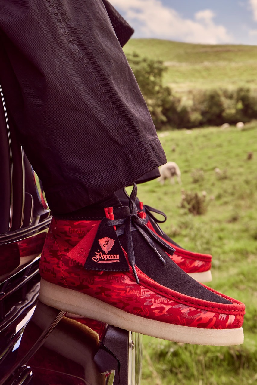 Popcaan Clarks Originals Footwear Fashion Style Music Sneakers UK British England Afrobeats Songs Red Black Crepe Sole