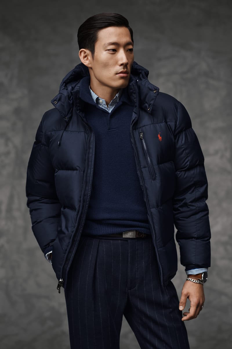 Polo Ralph Lauren belted padded quilted coat - Grey