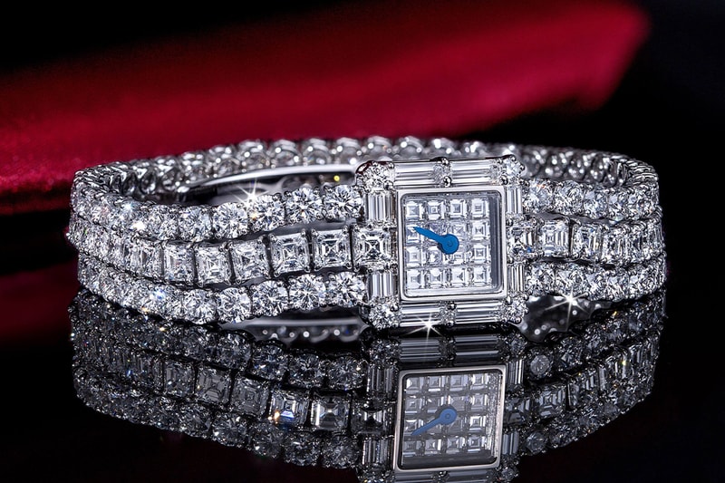 Closer Look at Rihanna's Custom $400,000 USD Jacob & Co. Watch Anklet diamonds icy las vegas f1 grand prix puma asap rocky singer rapper entrance