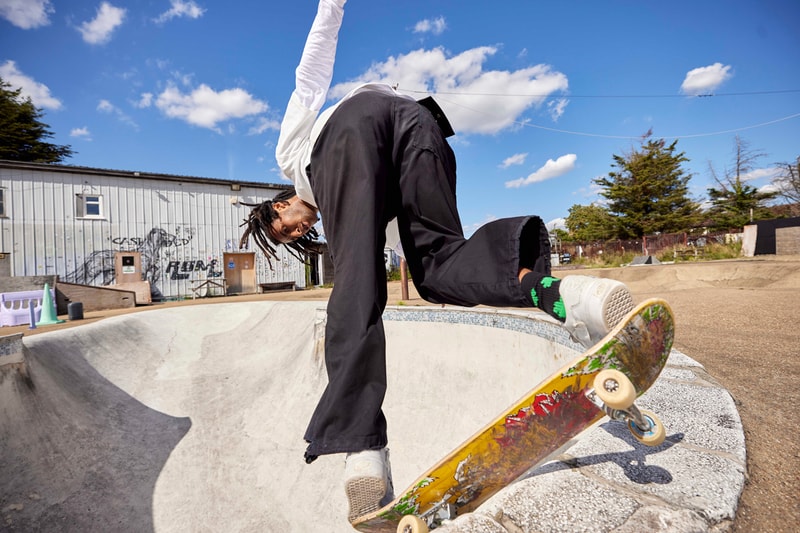 samsung uk galaxy flip park skateboarding skate gb flip5 east london shoreditch rinse fm hypebeast fashion show