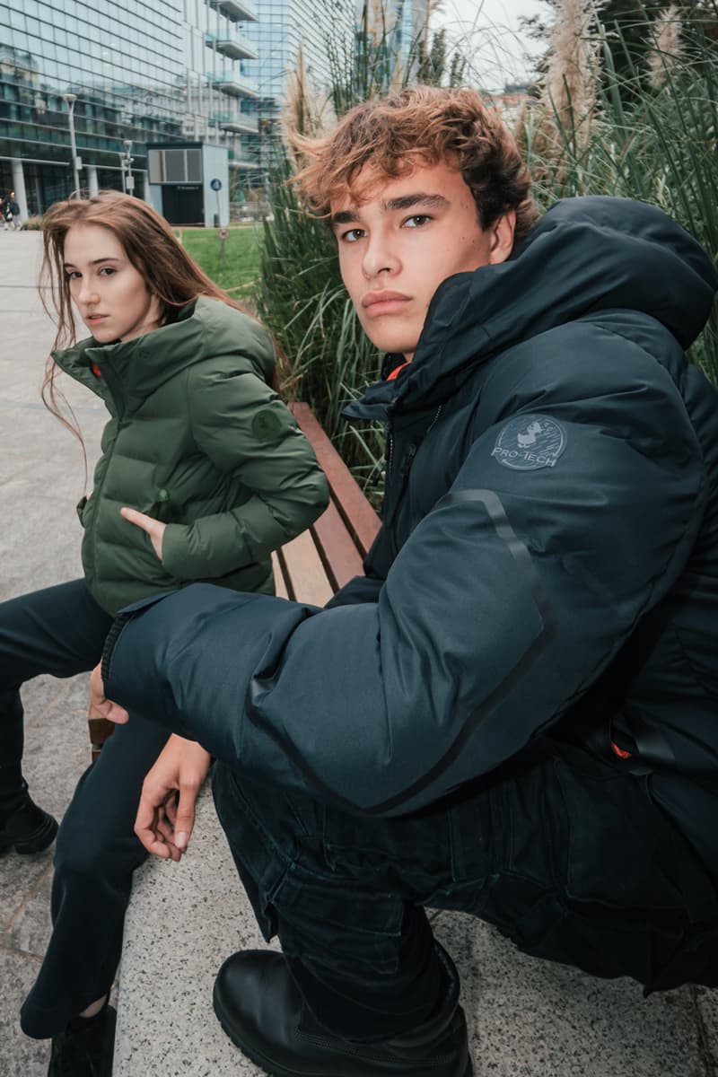 save the duck fall/winter 2023 satoshi yamane f/ce pro-tech outerwear sustainable cruelty free puffer jackets
