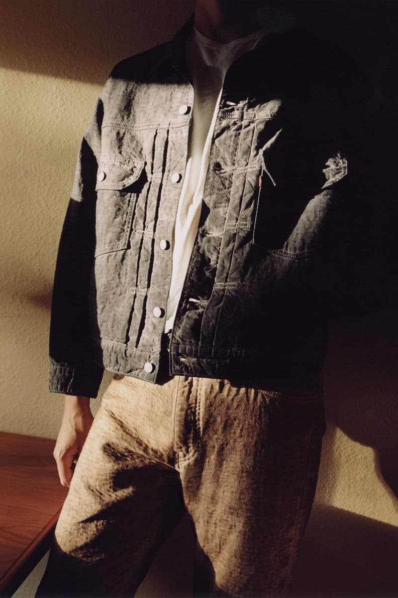 Stüssy and Levi's Tease Second Denim Collaboration jean trucker jackets surf skatewear 80s 90s sotuhern california casual wear washed