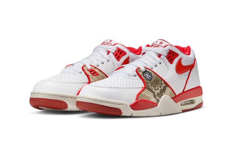 Stüssy Nike Air Flight 89 First Look Release Info FD6475-101 FD6475-001 FD6475-100 Date Buy Price White Habanero Red Black Pecan