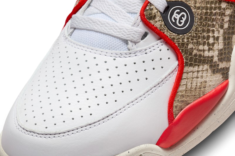 Stüssy Nike Air Flight 89 First Look Release Info FD6475-101 FD6475-001 FD6475-100 Date Buy Price White Habanero Red Black Pecan