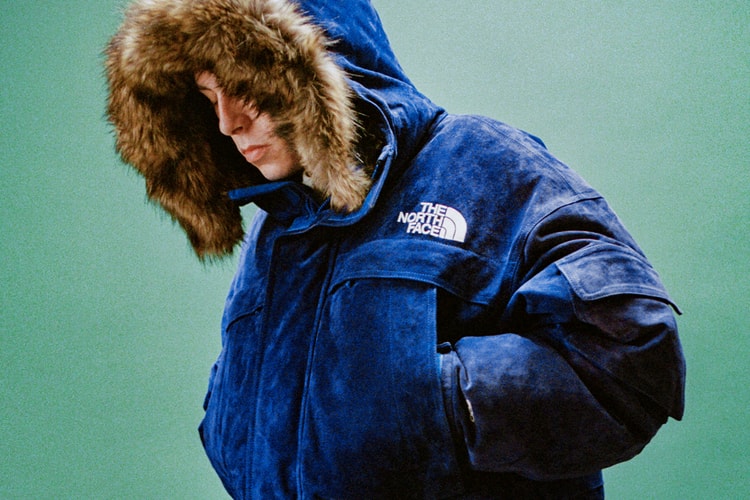 Supreme and The North Face Debut Bleached Denim-Print Outerwear Range