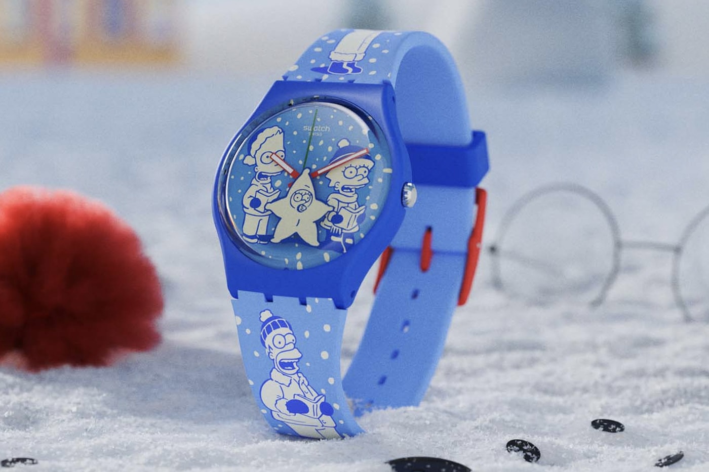 It's a 'Simpson' Christmas This Year at Swatch the simpsons multi-piece everyday watch collection winter holiday
