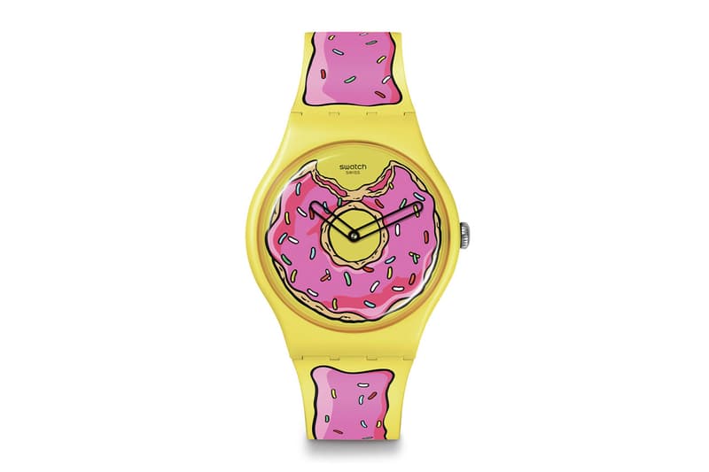 Swatch x The Simpsons SECONDS OF SWEETNESS Collaboration Release Info Pink