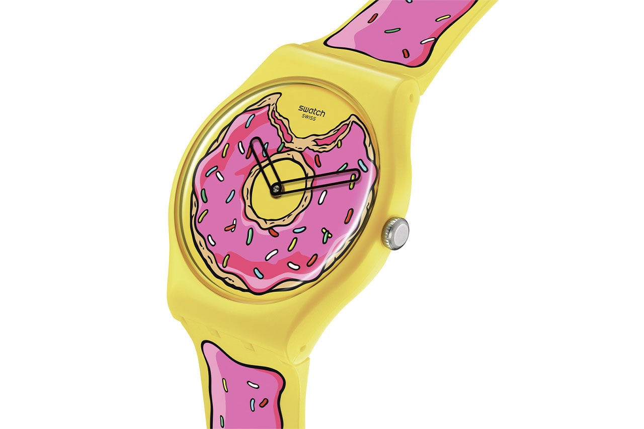 Swatch x The Simpsons SECONDS OF SWEETNESS Collaboration Release Info Pink