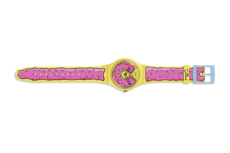 Swatch x The Simpsons SECONDS OF SWEETNESS Collaboration Release Info Pink