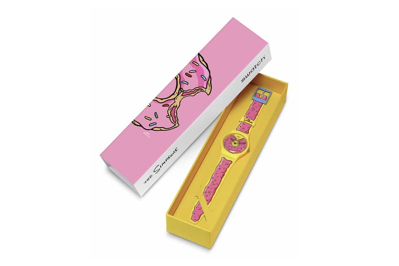 Swatch x The Simpsons SECONDS OF SWEETNESS Collaboration Release Info Pink