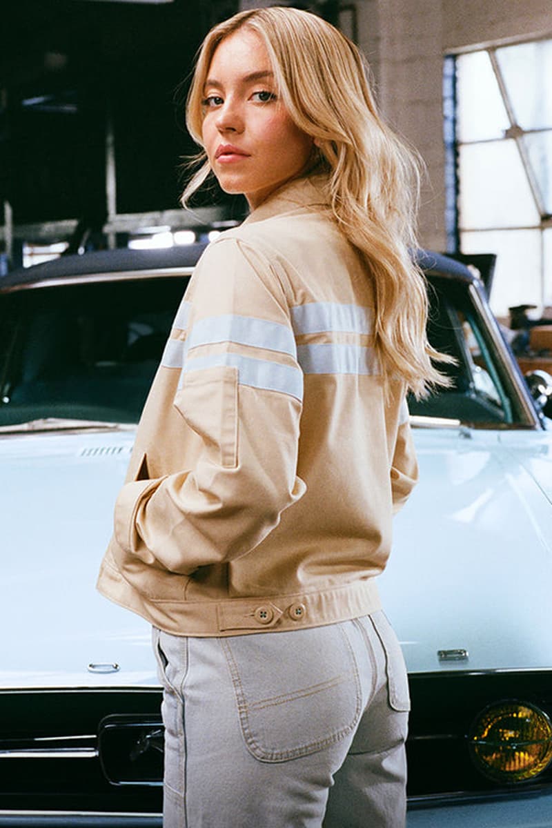 Sydney Sweeney, Ford and Dickies Are Running Back Another Workwear Delivery euphoria hbo cassie vintage mustang car bronco auto restore 