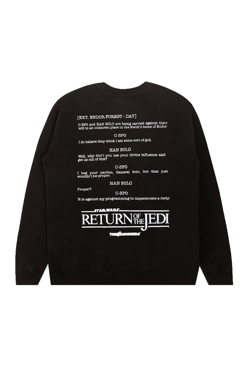 The Hundreds x Star Wars Return of the Jedi Collection Info