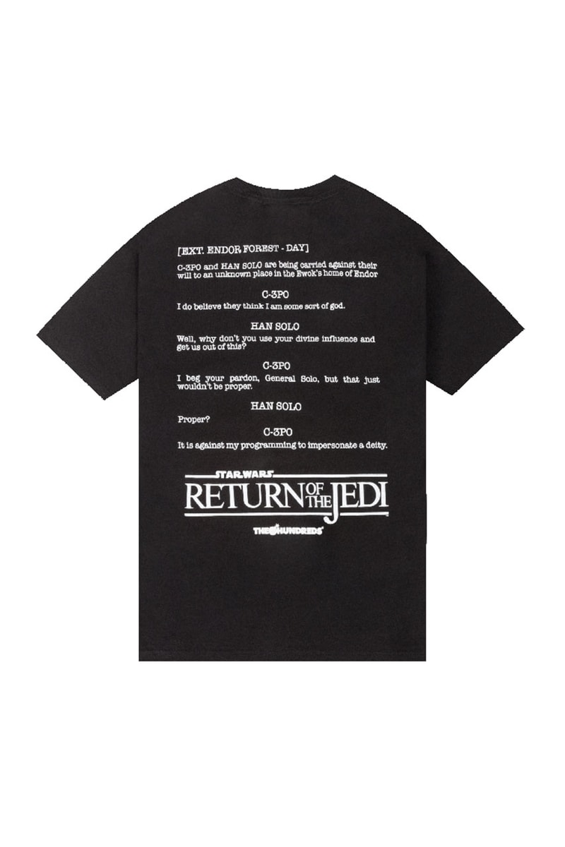The Hundreds x Star Wars Return of the Jedi Collection Info
