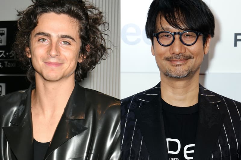 Timothée Chalamet Fuels Collaboration Rumors After Posting Pictures With Hideo kojima wonka tokyo press norman reedus death stranding 