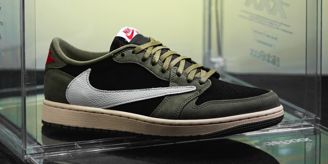 First Look at the Travis Scott x Air Jordan 1 Low OG "Black Olive"