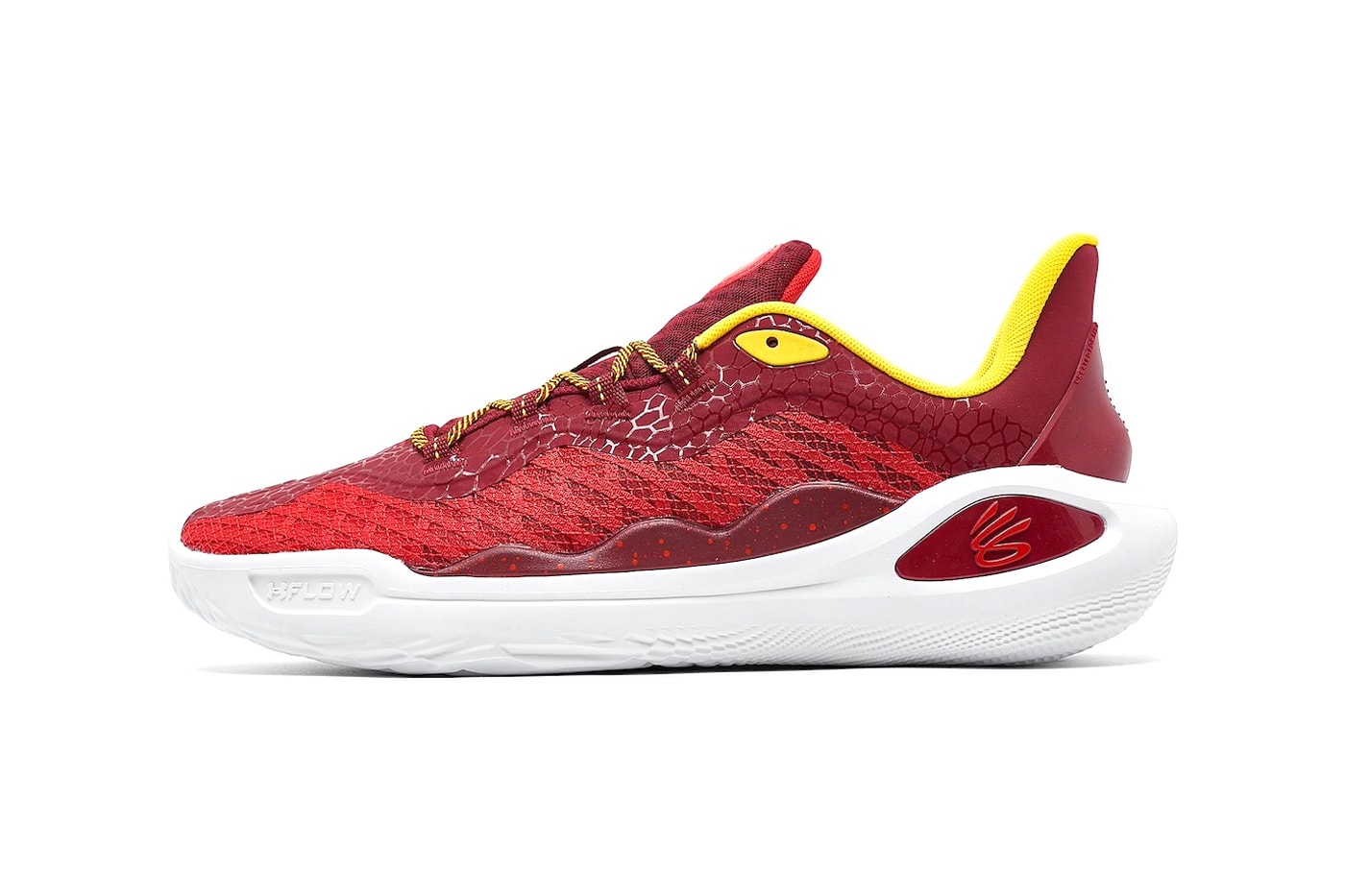 Under Armour Curry 11 "Bruce Lee Fire" 3026618-600 Red/Cardinal-Red steph curry stephen gsw golden state warriors nba basketball
