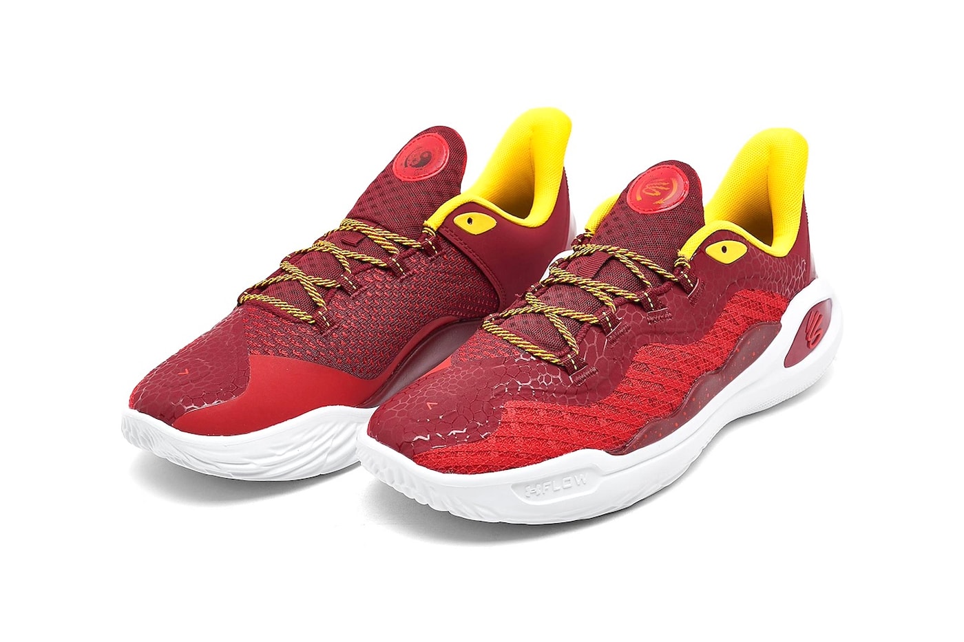 Under Armour Curry 11 "Bruce Lee Fire" 3026618-600 Red/Cardinal-Red steph curry stephen gsw golden state warriors nba basketball