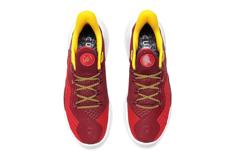 Under Armour Curry 11 "Bruce Lee Fire" 3026618-600 Red/Cardinal-Red steph curry stephen gsw golden state warriors nba basketball