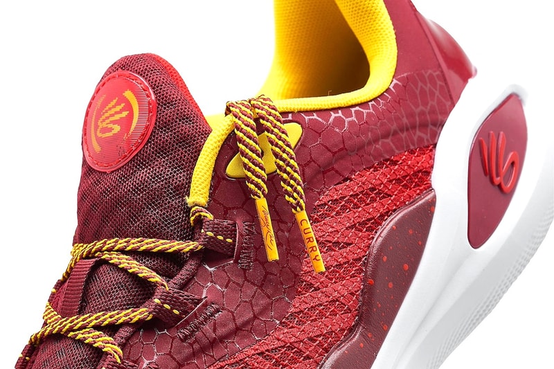 Under Armour Curry 11 "Bruce Lee Fire" 3026618-600 Red/Cardinal-Red steph curry stephen gsw golden state warriors nba basketball
