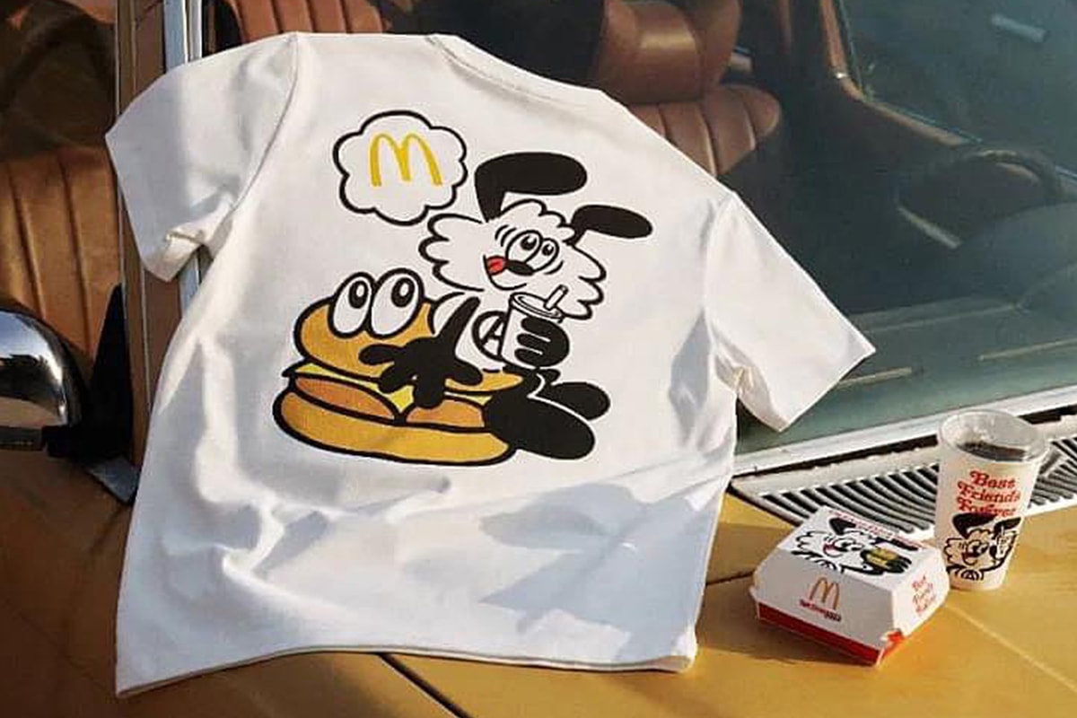 New Images of Upcoming VERDY x McDonald's Apparel Collab Surfaces varsity jacket soccer football jersey golden arches meal best friends forever girls dont cry 