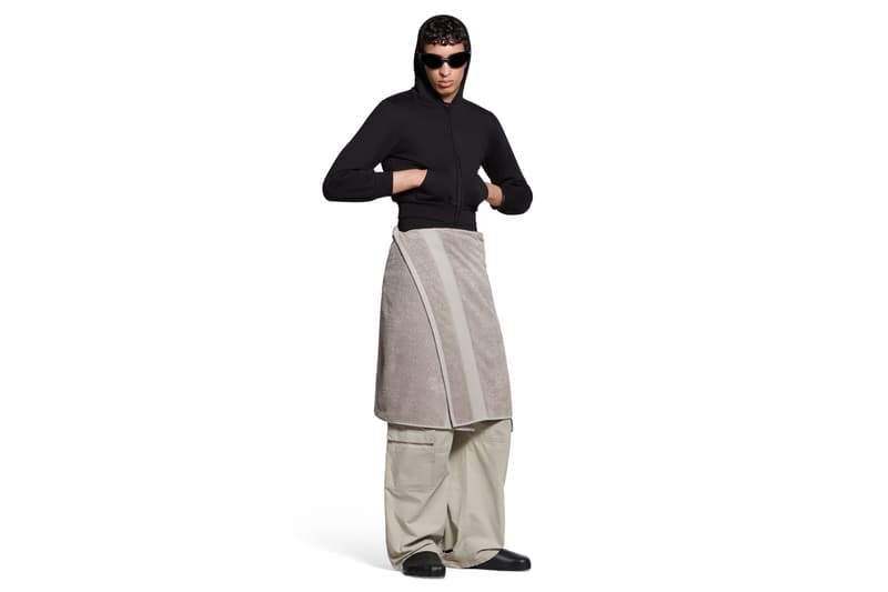 Viral Balenciaga Towel Skirt Is Now Available for Pre-Order shower prices terry cotton unisex adjustable