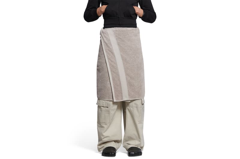 Viral Balenciaga Towel Skirt Is Now Available for Pre-Order shower prices terry cotton unisex adjustable