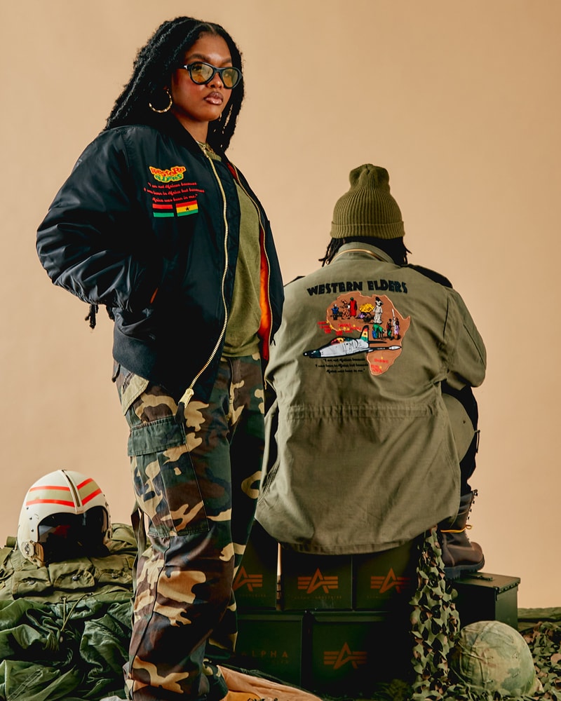Western Elders and Alpha Industries Join Forces for "African Diaspora Defense Group" Collection