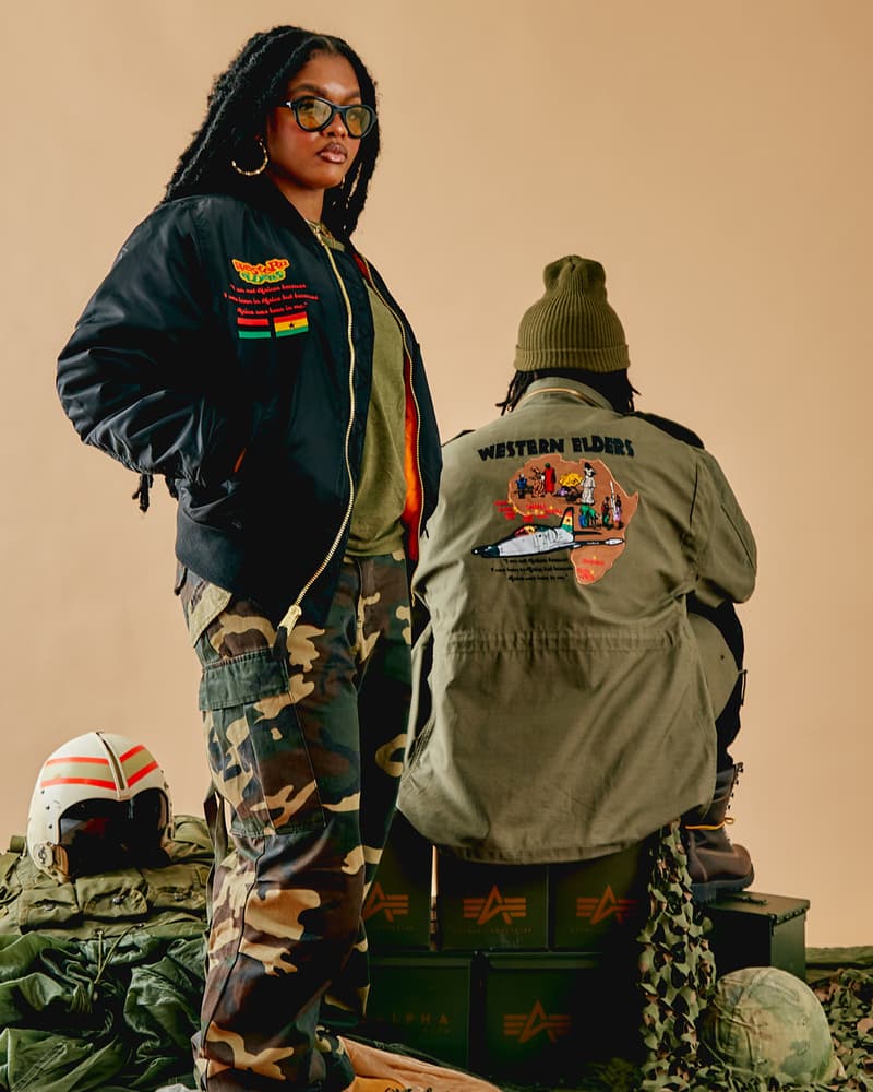 Western Elders and Alpha Industries Join Forces for "African Diaspora Defense Group" Collection