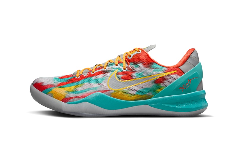 Nike Kobe 8 Protro "Venice Beach" Has an Official Spring 2024 Release Date FQ3548-001 Stadium Grey/Metallic Silver-Tour Yellow release info spring 2024 april los angeles lakers black mamba kobe bryant Stadium Grey/Metallic Silver-Tour Yellow