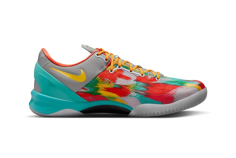 Nike Kobe 8 Protro "Venice Beach" Has an Official Spring 2024 Release Date FQ3548-001 Stadium Grey/Metallic Silver-Tour Yellow release info spring 2024 april los angeles lakers black mamba kobe bryant Stadium Grey/Metallic Silver-Tour Yellow