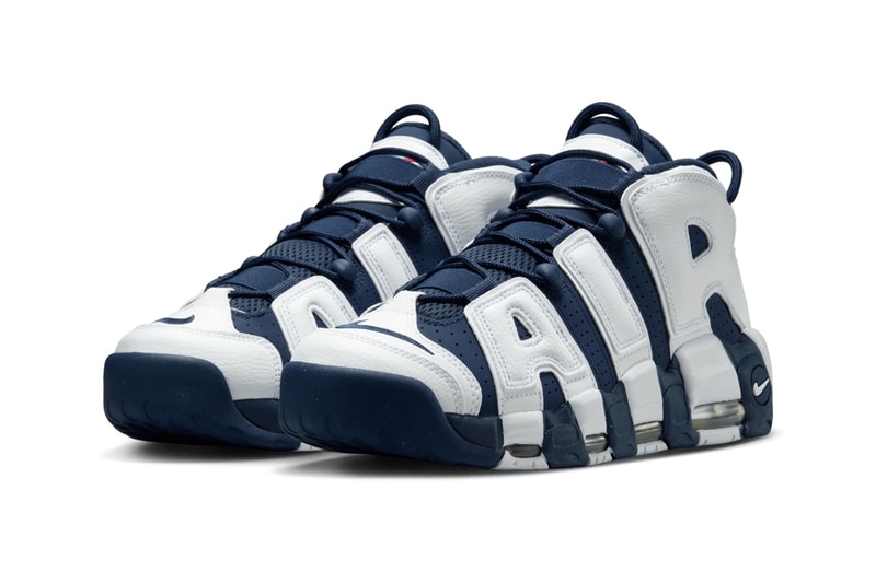 Nike Air More Uptempo "Olympic" To Return Next Summer White/Midnight Navy-Metallic Gold-University Red FQ8182-100 august 2024 retro high top basketball shoe