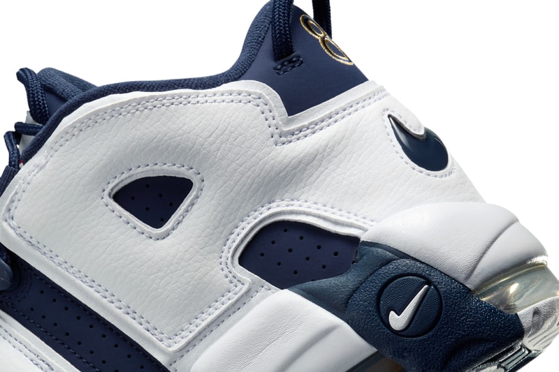 Nike Air More Uptempo "Olympic" To Return Next Summer White/Midnight Navy-Metallic Gold-University Red FQ8182-100 august 2024 retro high top basketball shoe
