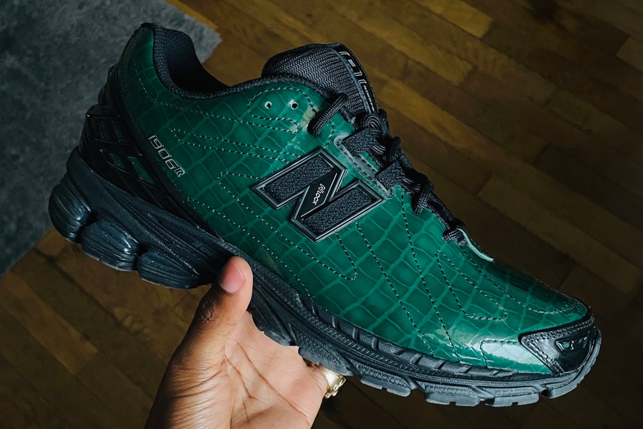 99ginger new balance 1906r collaboration croc skin green official release date info photos price store list buying guide